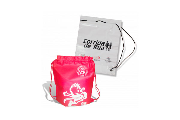 Sacola alça tipo mochila